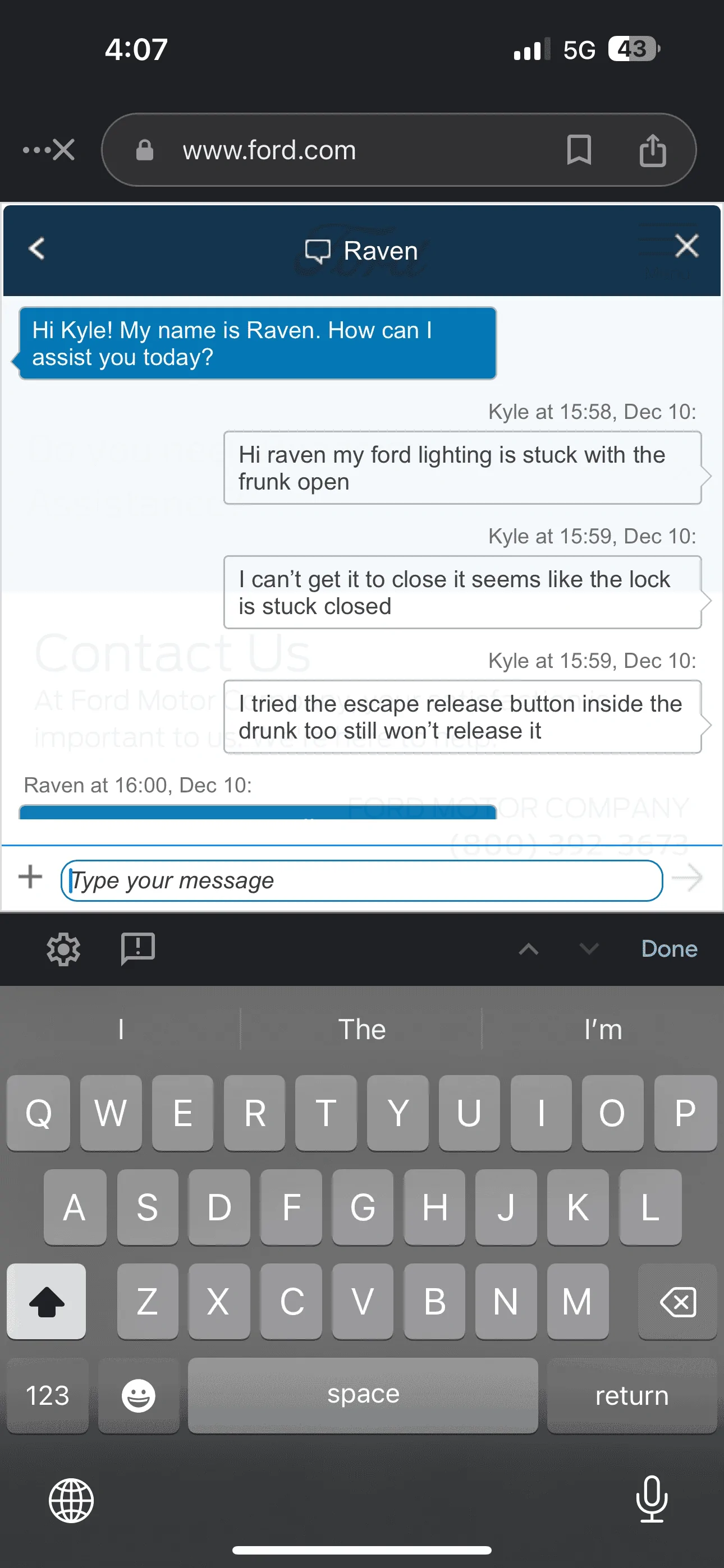 Ford F-150 Lightning Frunk latch stuck locked while frunk open…wtf IMG_2079