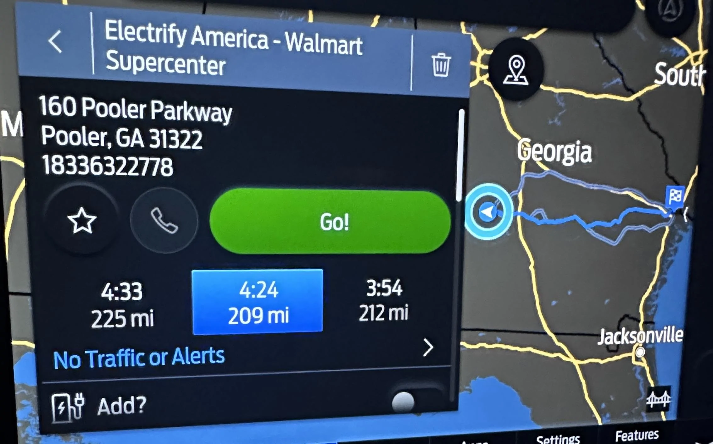 Ford F-150 Lightning 655 mi 2-day trip report... GA to SC to GA 209 to Savannah I95