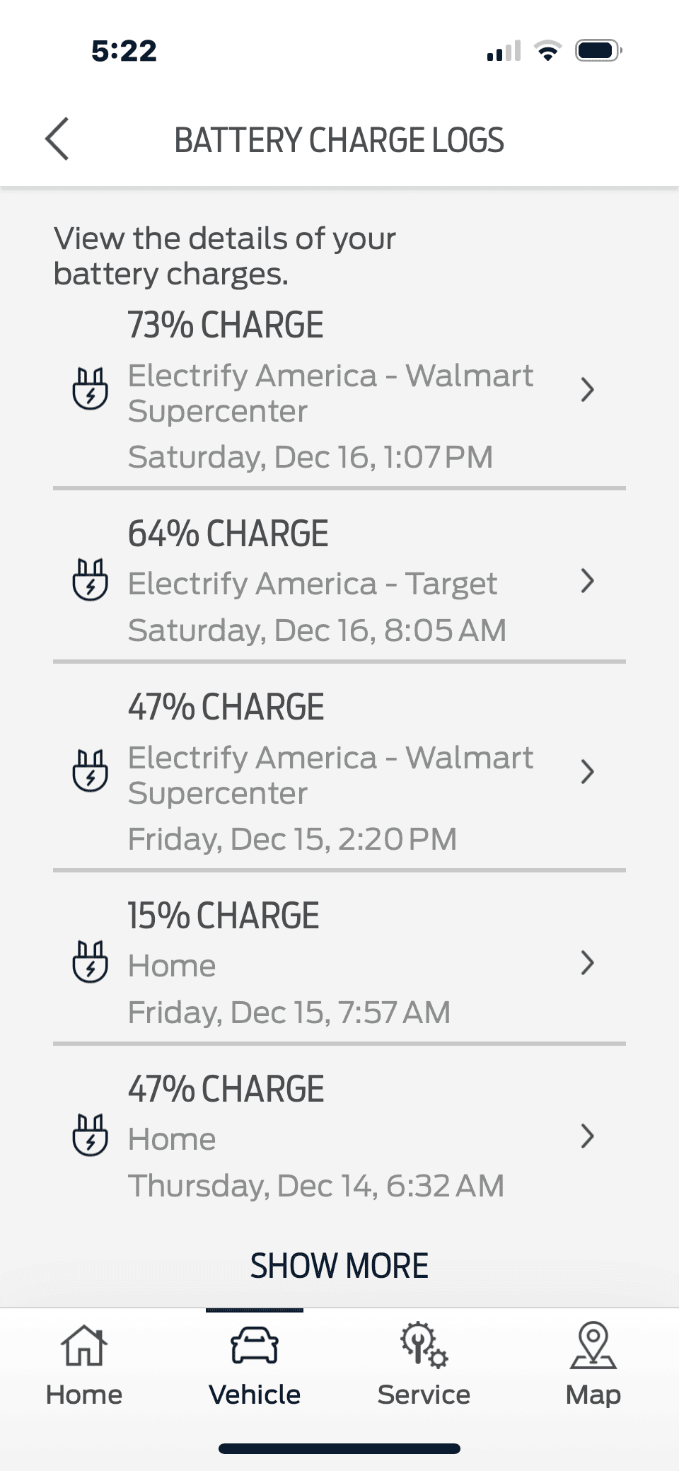 Ford F-150 Lightning 655 mi 2-day trip report... GA to SC to GA Home and EA Charge Log.PNG