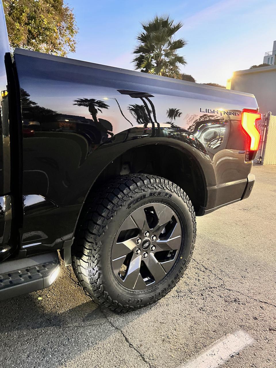 Ford F-150 Lightning 2.0" Leveling Kit -- Unexpected Benefit IMG_6425