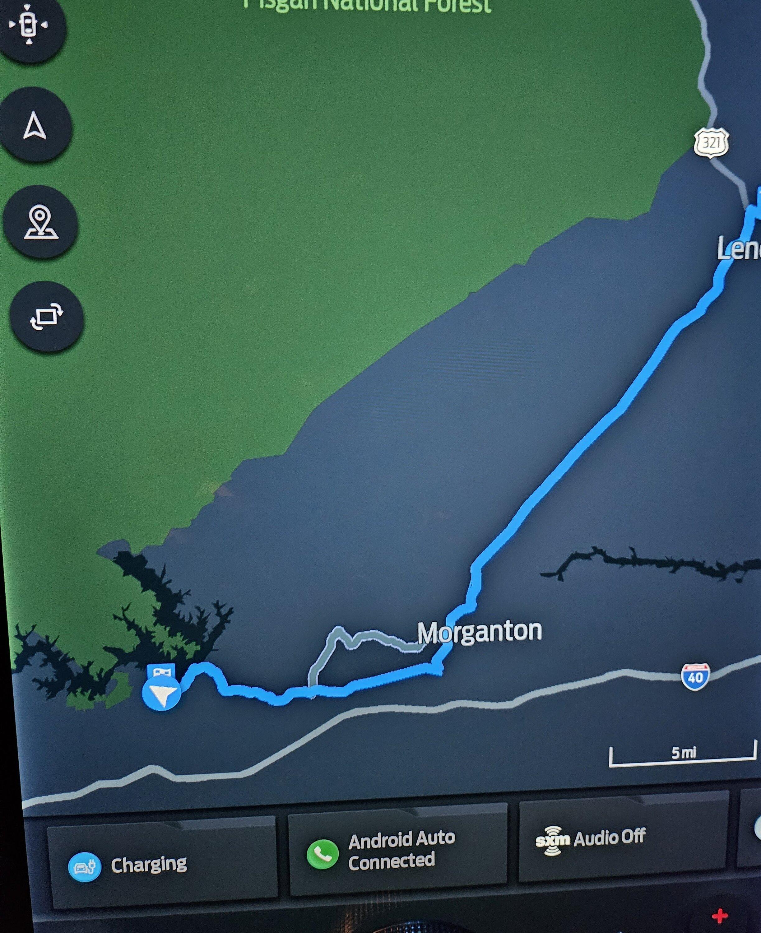 Ford F-150 Lightning Ford App Attempted to Reroute to Distant Charging Stations When Home was Closer w/o a Charge 20231215_181601