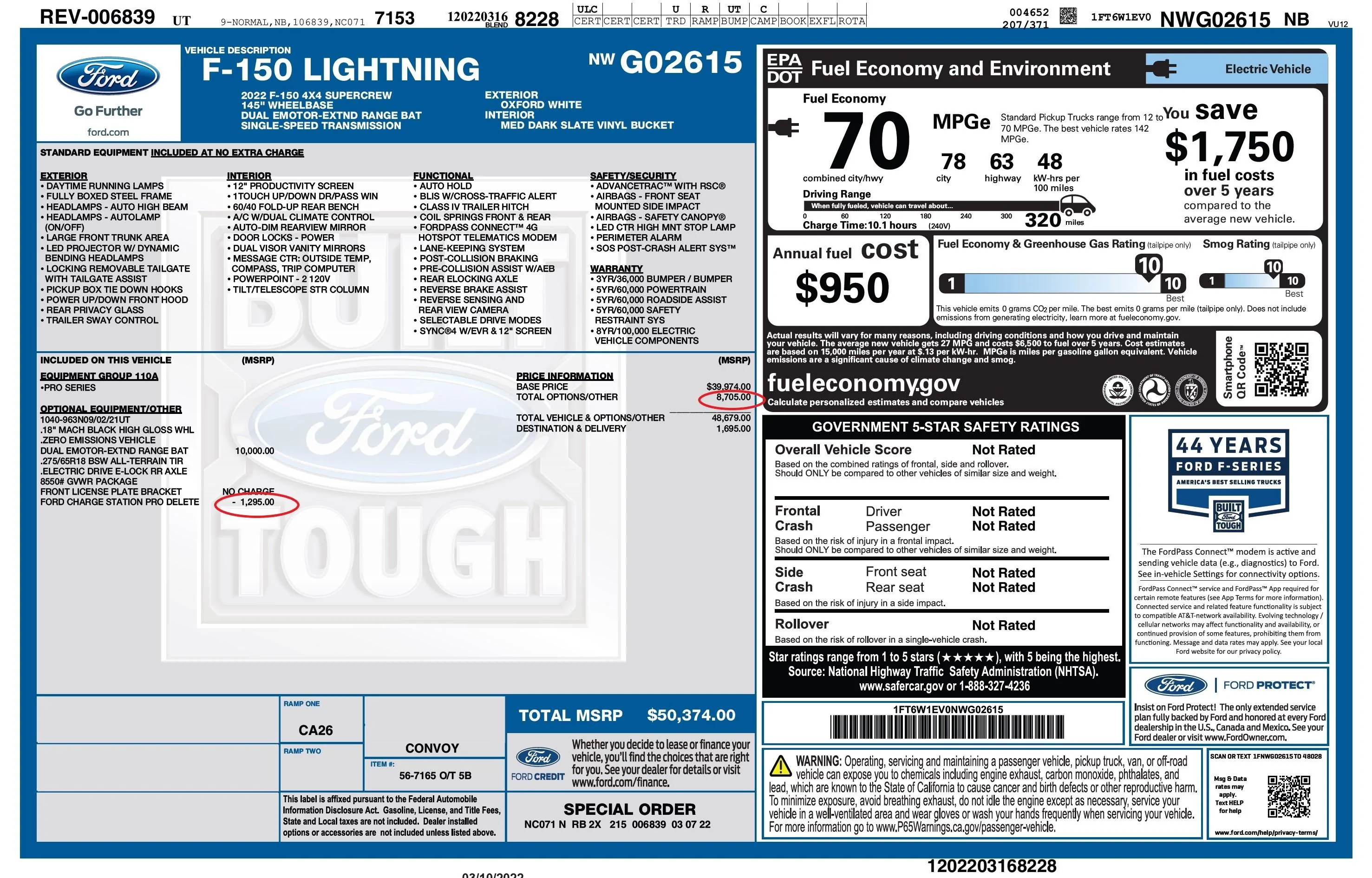 Ford F-150 Lightning Just took a 450 intersate road trip in a standard range lightning. Never again 1704037823367