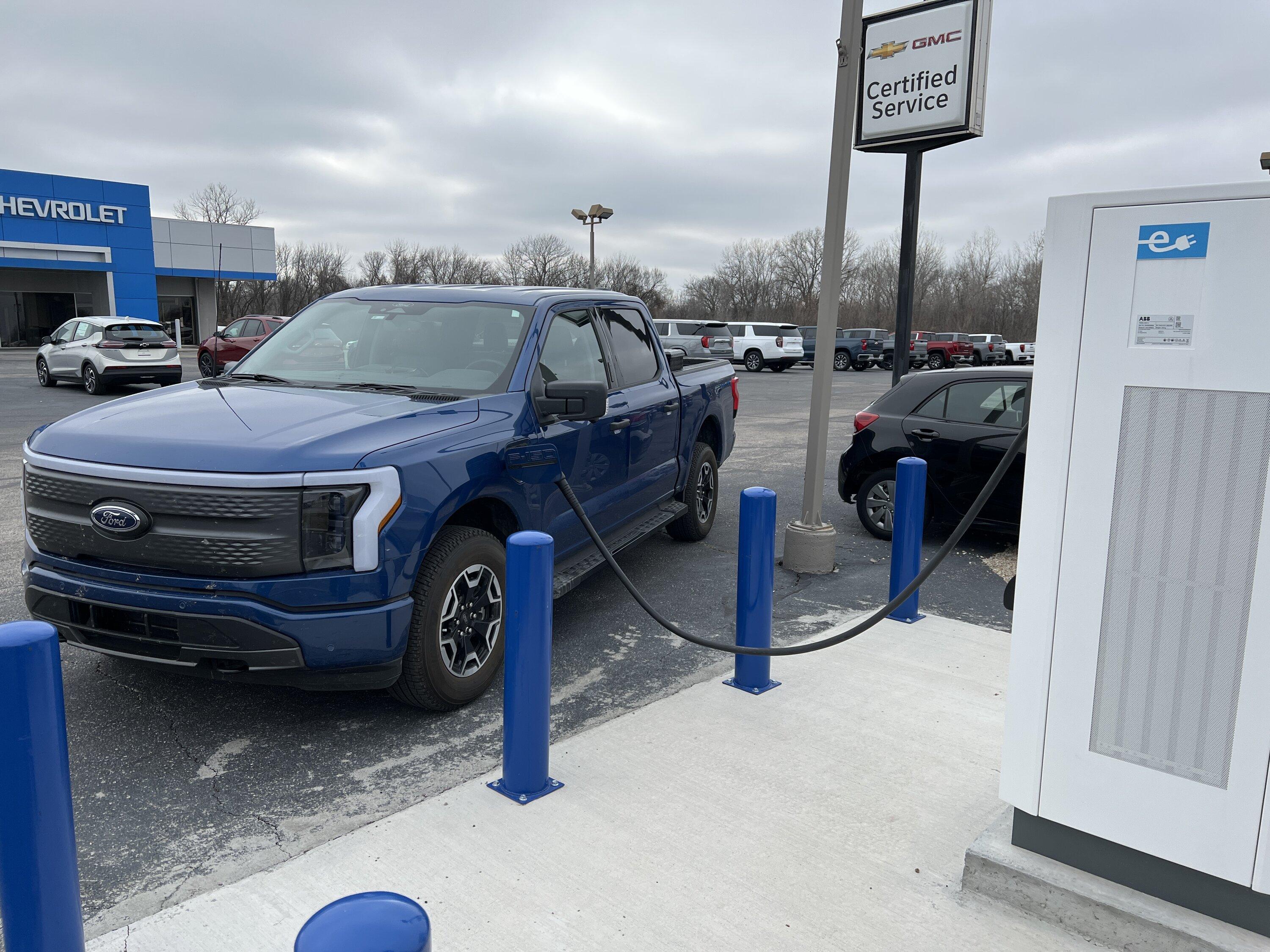 Ford F-150 Lightning Driving into the Kansas charging abyss this weekend image
