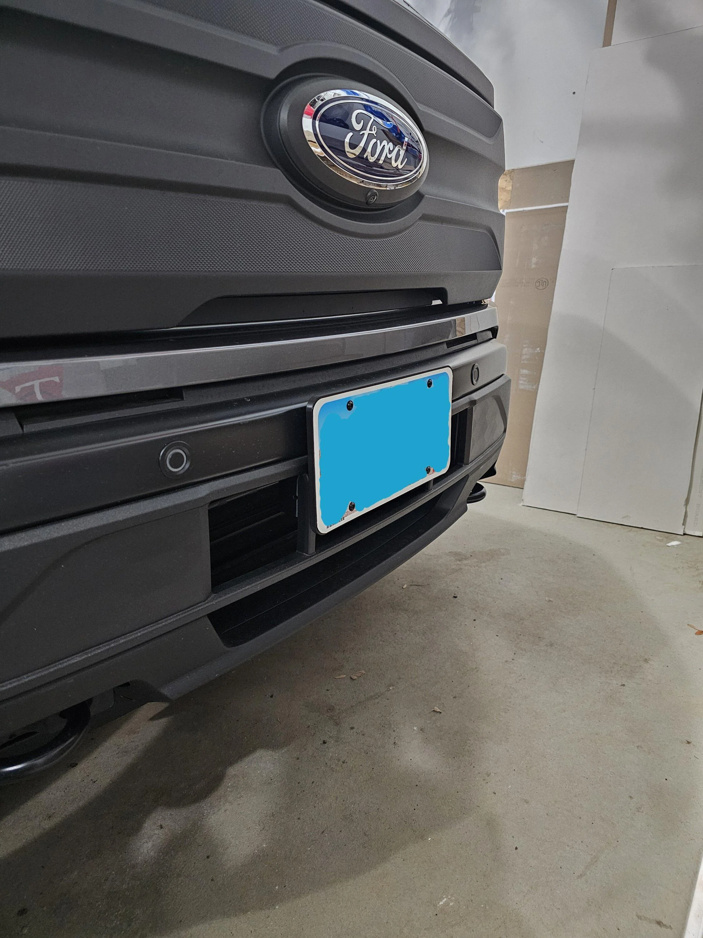 Ford F-150 Lightning Front License Plate Mod 20240108_095917