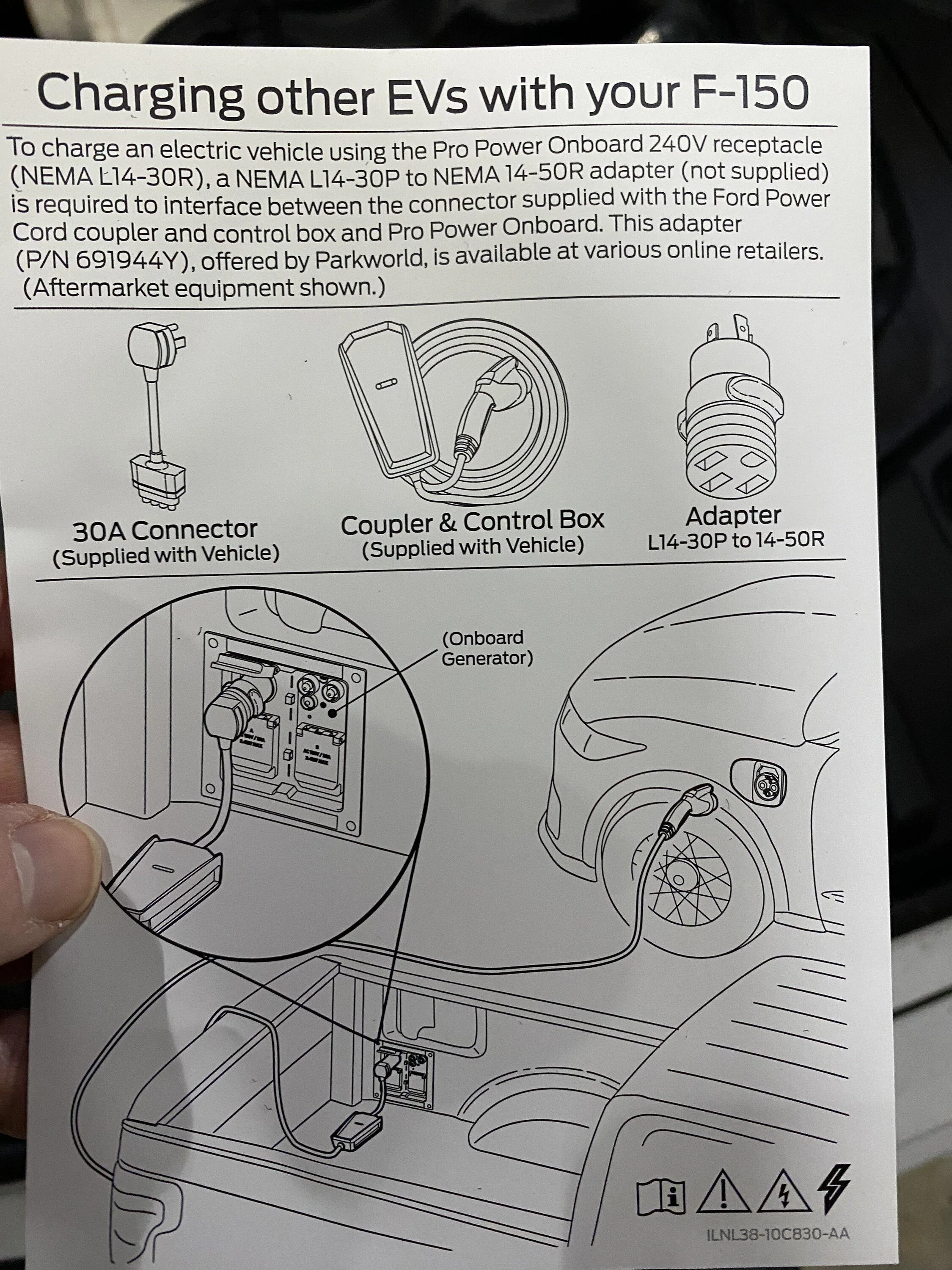 Ford F-150 Lightning L6-30 power outlet IMG_9908