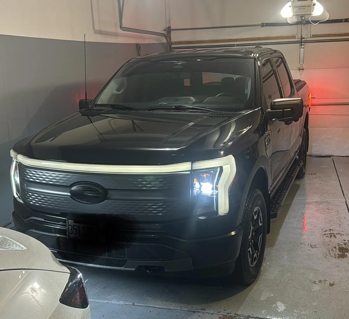 Ford F-150 Lightning front light black out IMG_3250