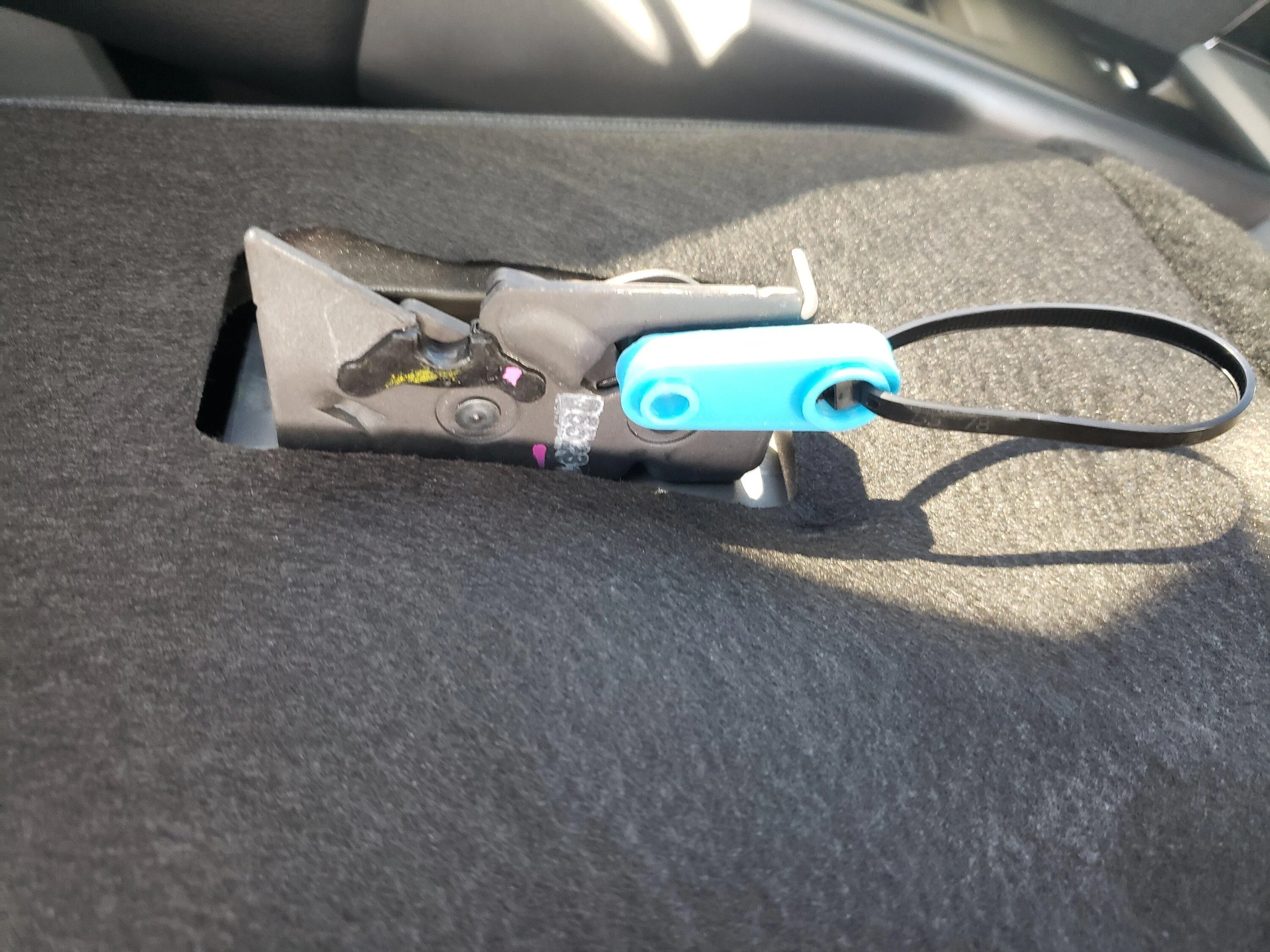 Ford F-150 Lightning Open and utilize the drivers side rear storage. 20240120_083002