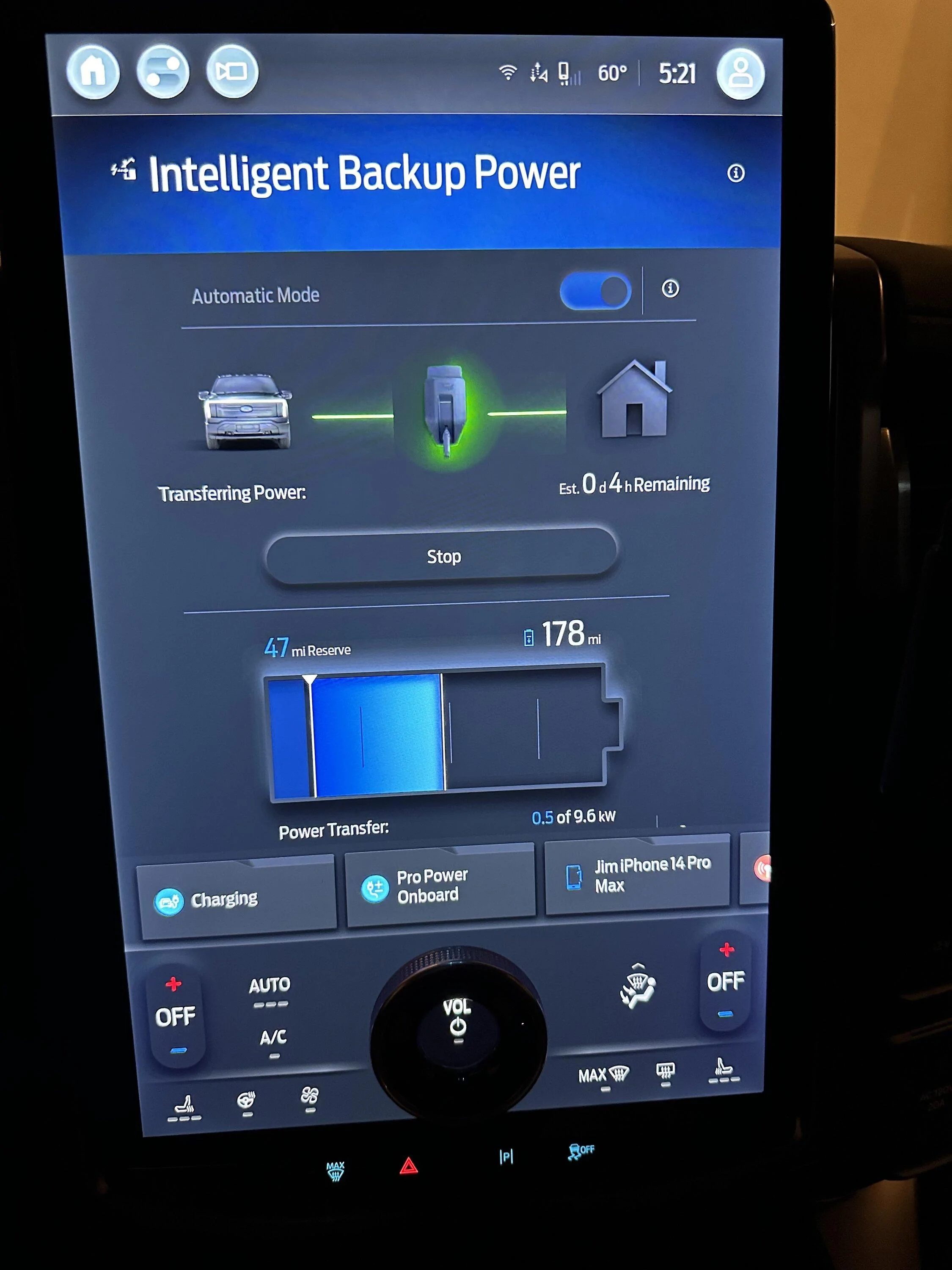 Ford F-150 Lightning Intelligent Backup Power Screen Numbers Don't Add Up IMG_0750