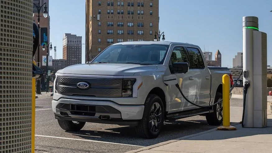 Ford F-150 Lightning MotorTrend's 2023 F-150 Lightning XLT Yearlong Review - Speed vs Range Study for Road Trips 064-2023-Ford-F-150-Lightning-XLT-charging