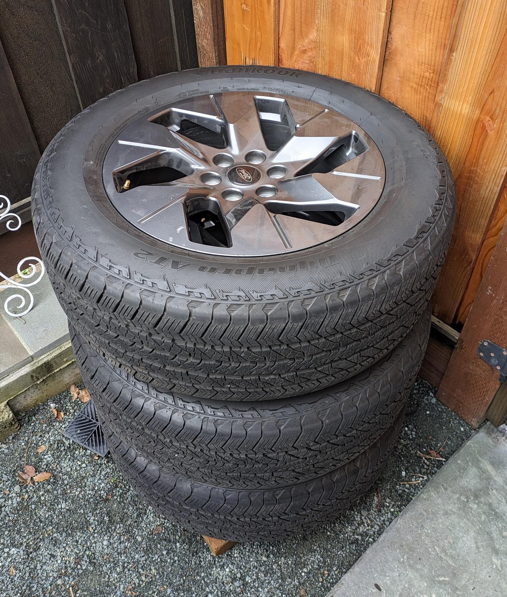 Ford F-150 Lightning 2023 20" Lightning Lariat wheels and tires PXL_20240123_191729157