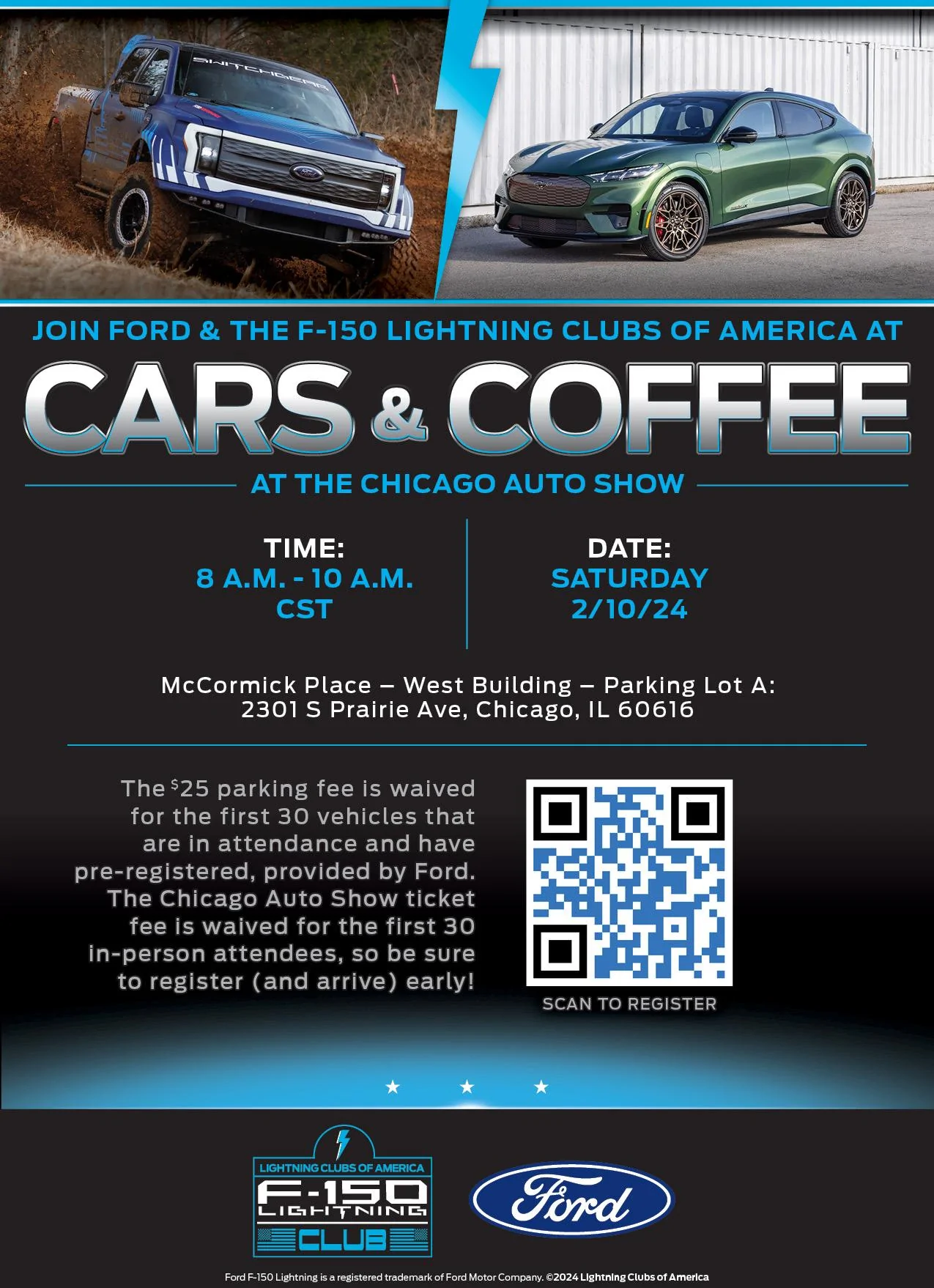 Ford F-150 Lightning Cars and Coffee with Ford at Chicago Auto Show — Final Details! IMG_5430