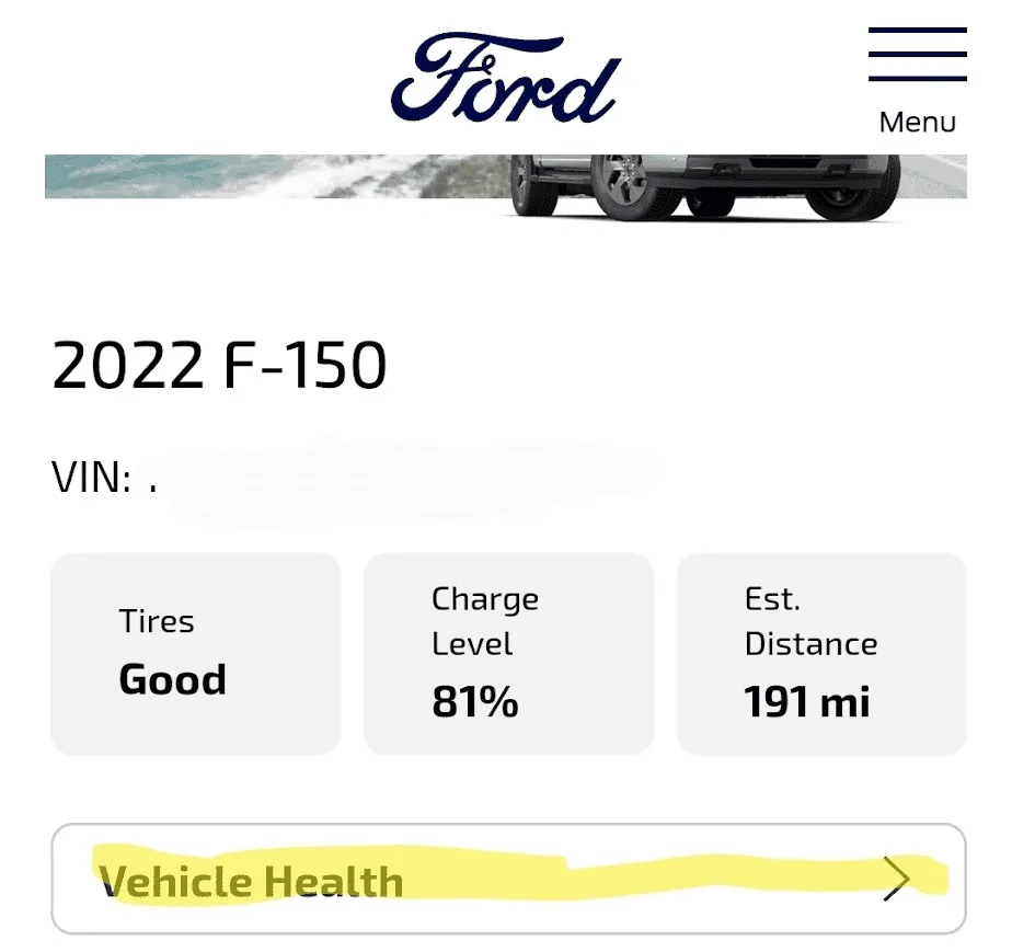 Ford F-150 Lightning Mileage in truck doesn't match website 1706561141537