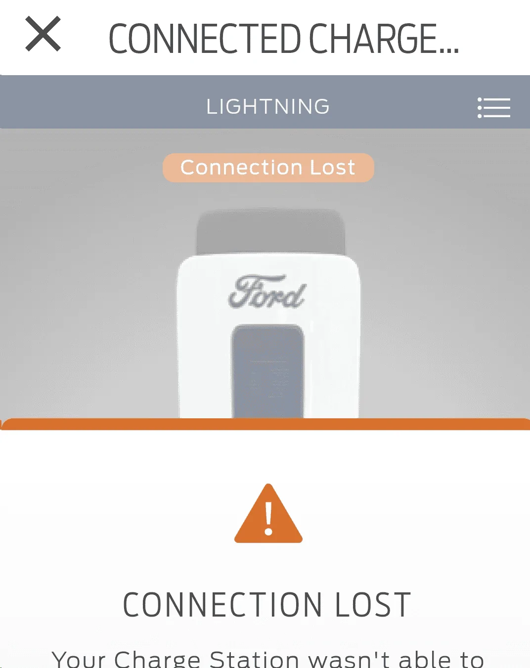 Ford F-150 Lightning Charge station pro cannot connect to charging station 1707457747780