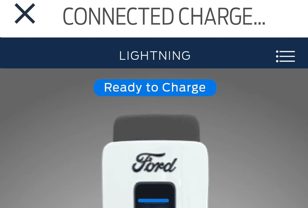 Ford F-150 Lightning Charge station pro cannot connect to charging station 1708134850097