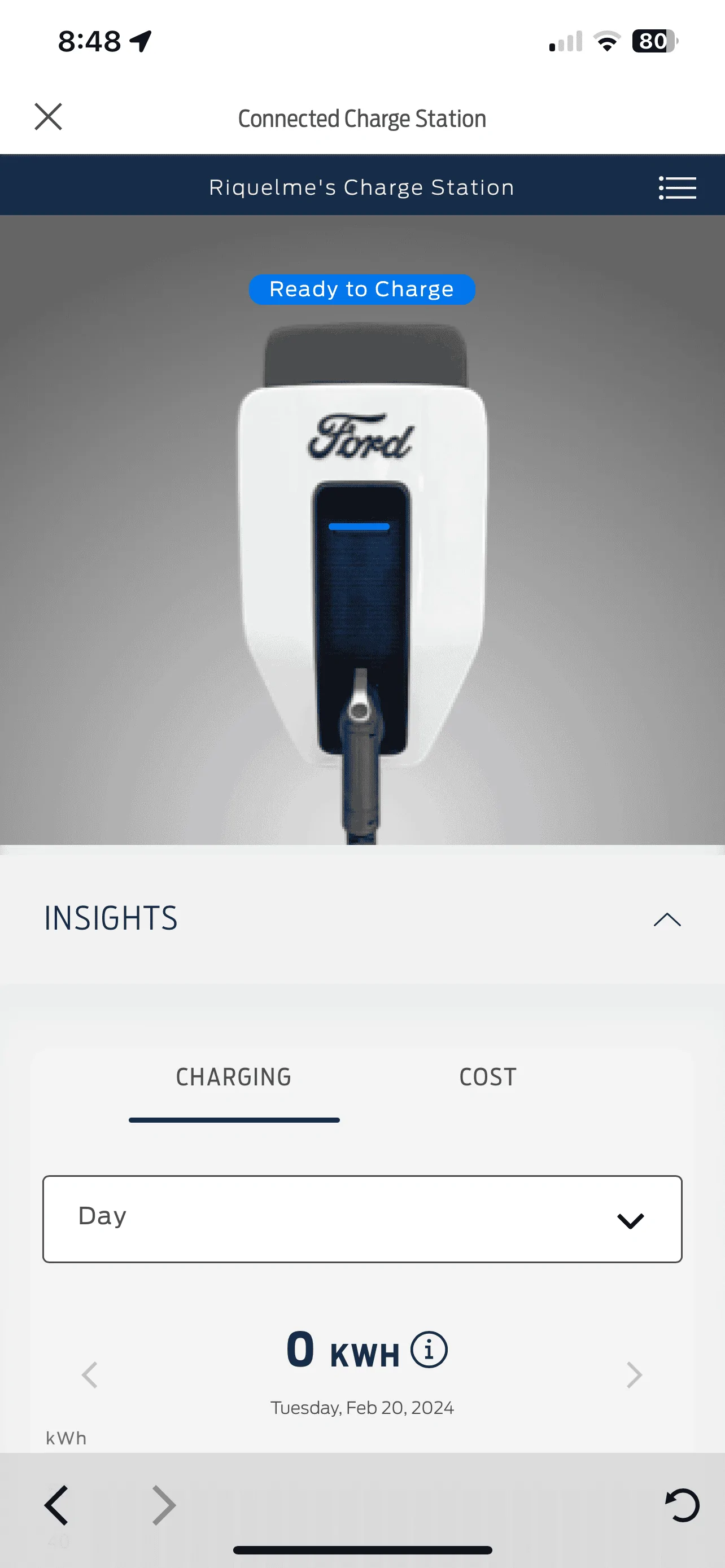 Ford F-150 Lightning ChargePoint not found IMG_1946
