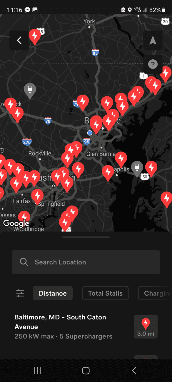 Ford F-150 Lightning Tesla app now shows available chargers to us Screenshot_20240229_111627_Tesla