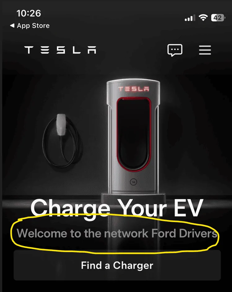 Ford F-150 Lightning Tesla app now shows available chargers to us Screenshot 2024-02-29 102857