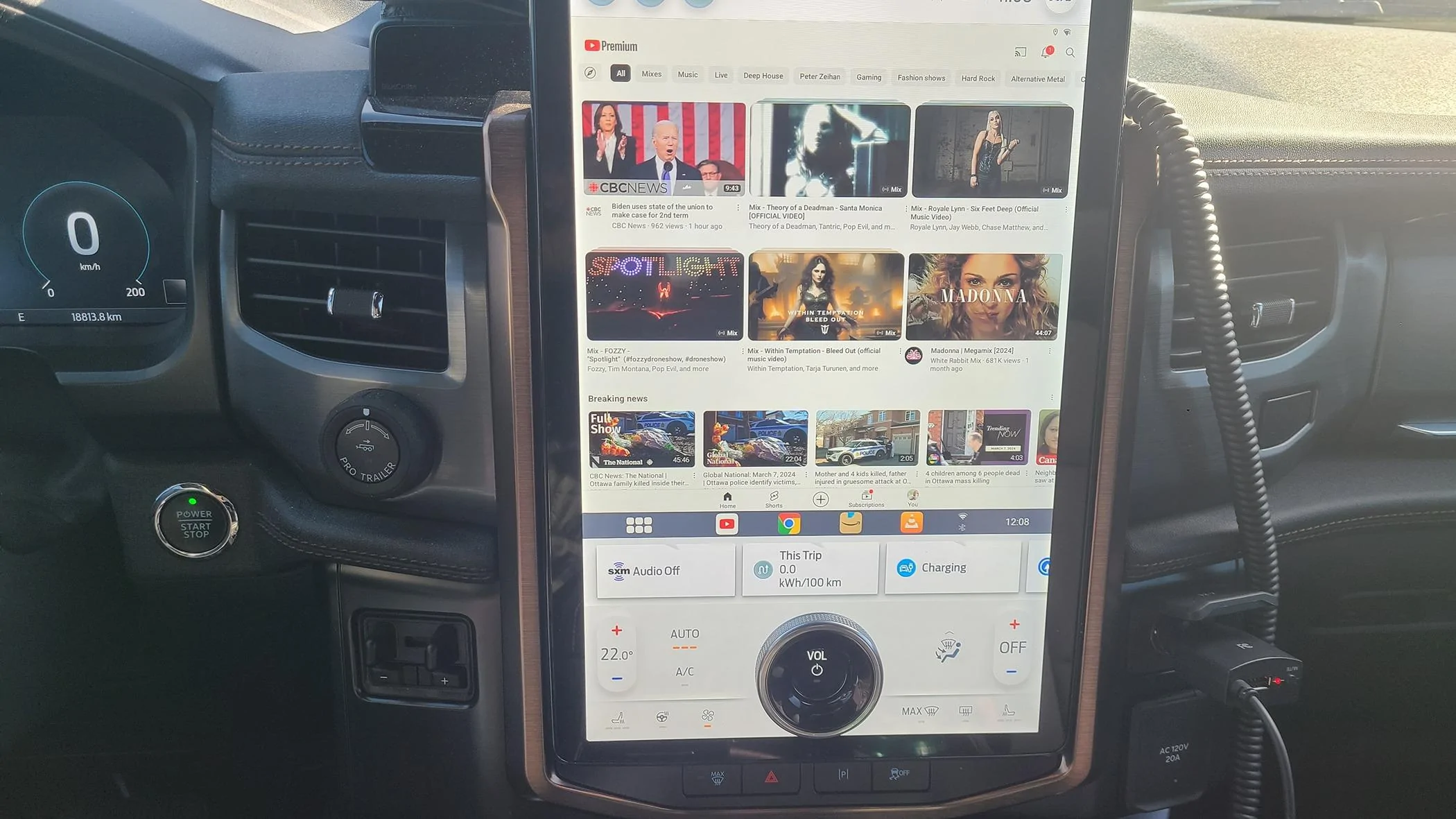 Ford F-150 Lightning I love this device!! BINIZE Android 13 CarPlay AI Box with Netflix YouTube 20240308_110849