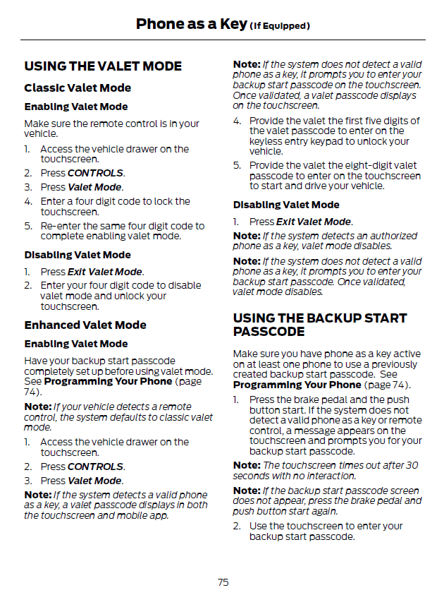 Ford F-150 Lightning Can't get out of valet mode 1711729758035-w8
