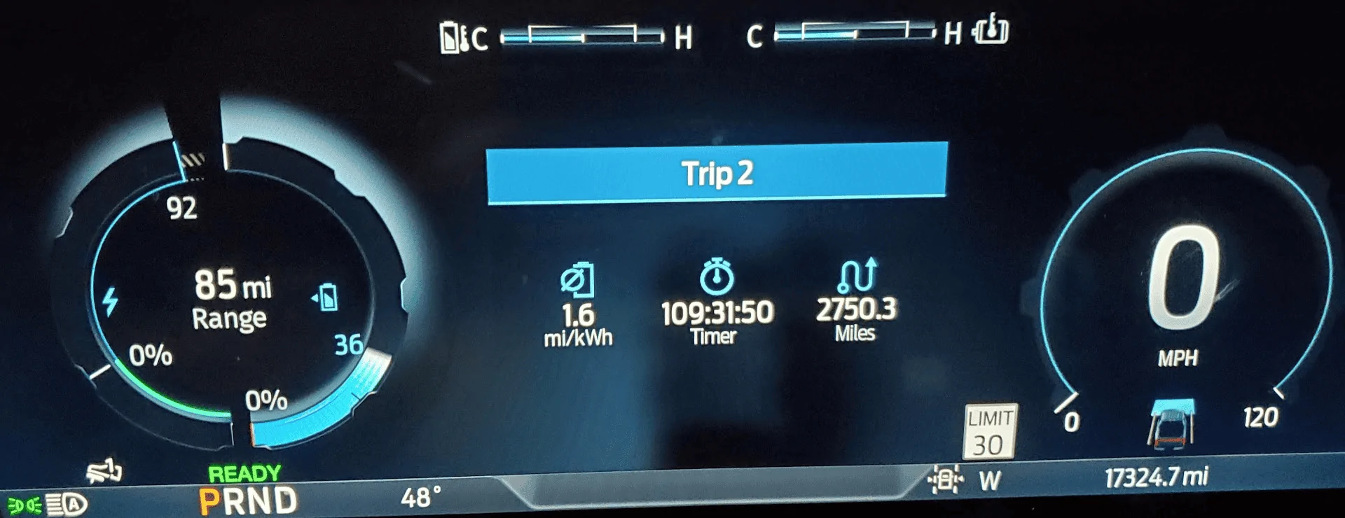 Ford F-150 Lightning What SOC level does the Lightning start limiting throttle? 1712015997957-y