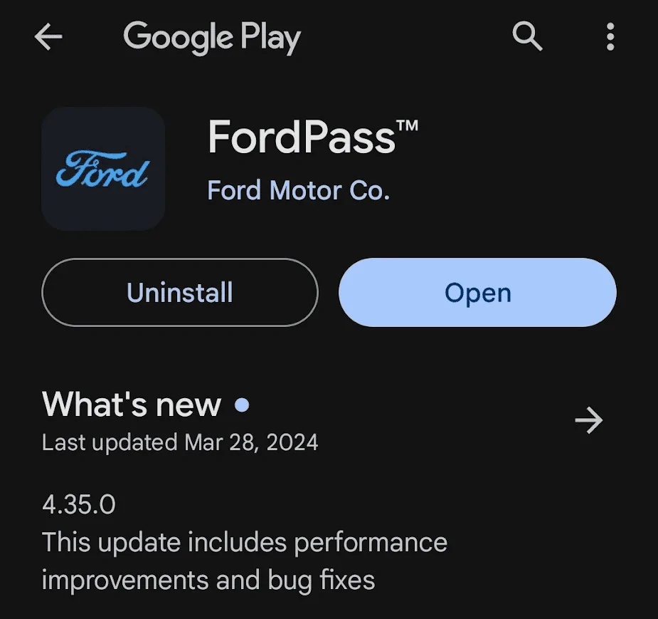 Ford F-150 Lightning FordPass Update 4.35.0 -- Performance & bug fixes 1712076912704-tn