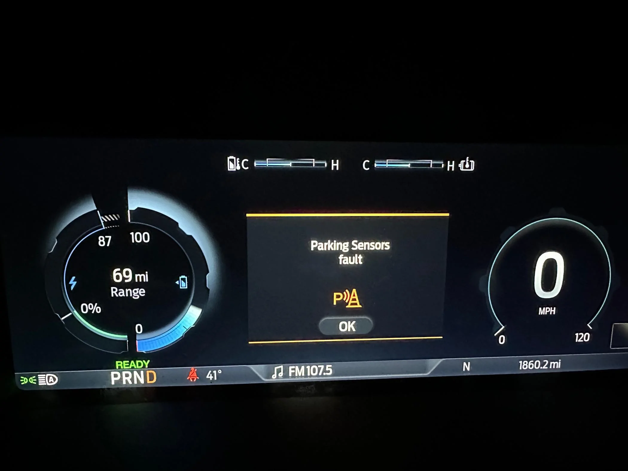 Ford F-150 Lightning Parking Sensors Fault IMG_2908