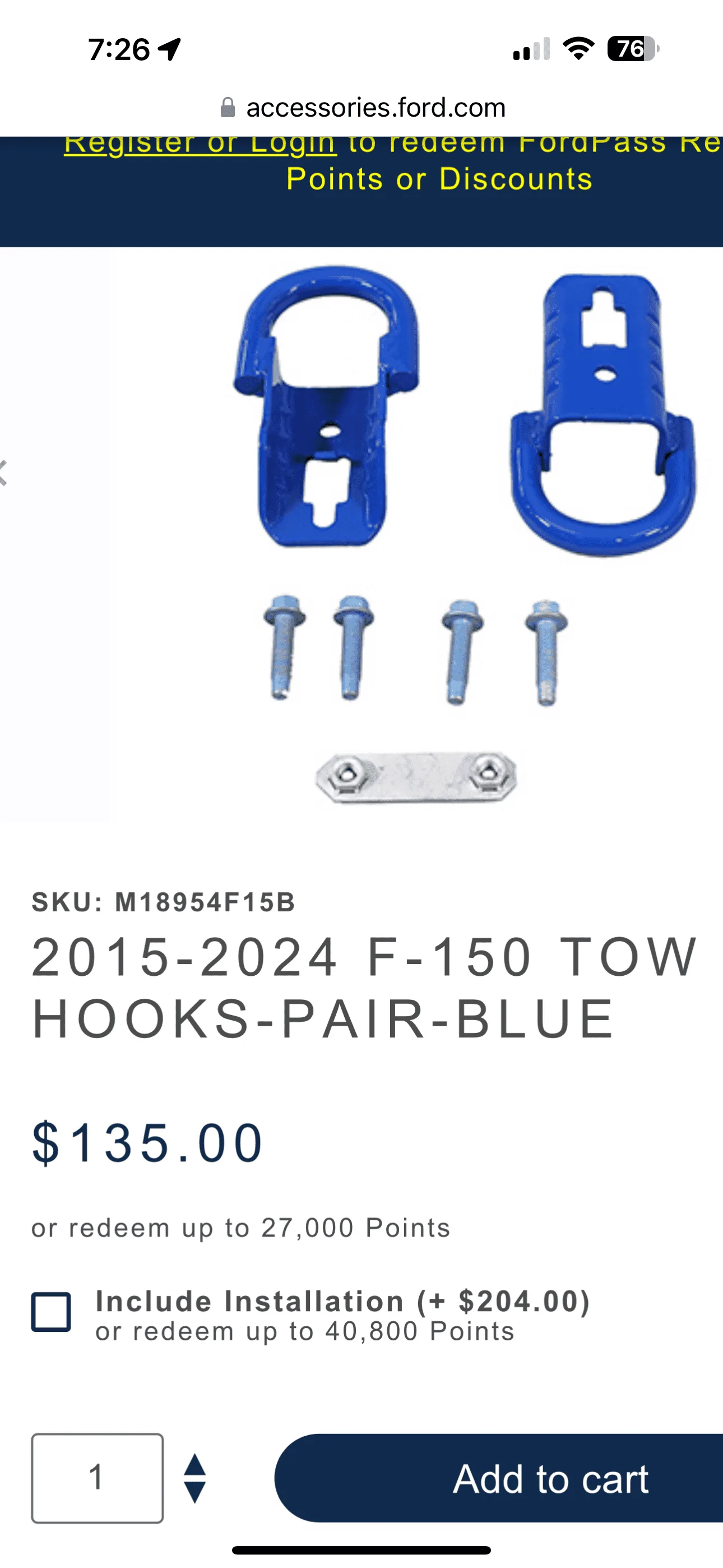 Ford F-150 Lightning Anyone swap out tow hooks? IMG_7049
