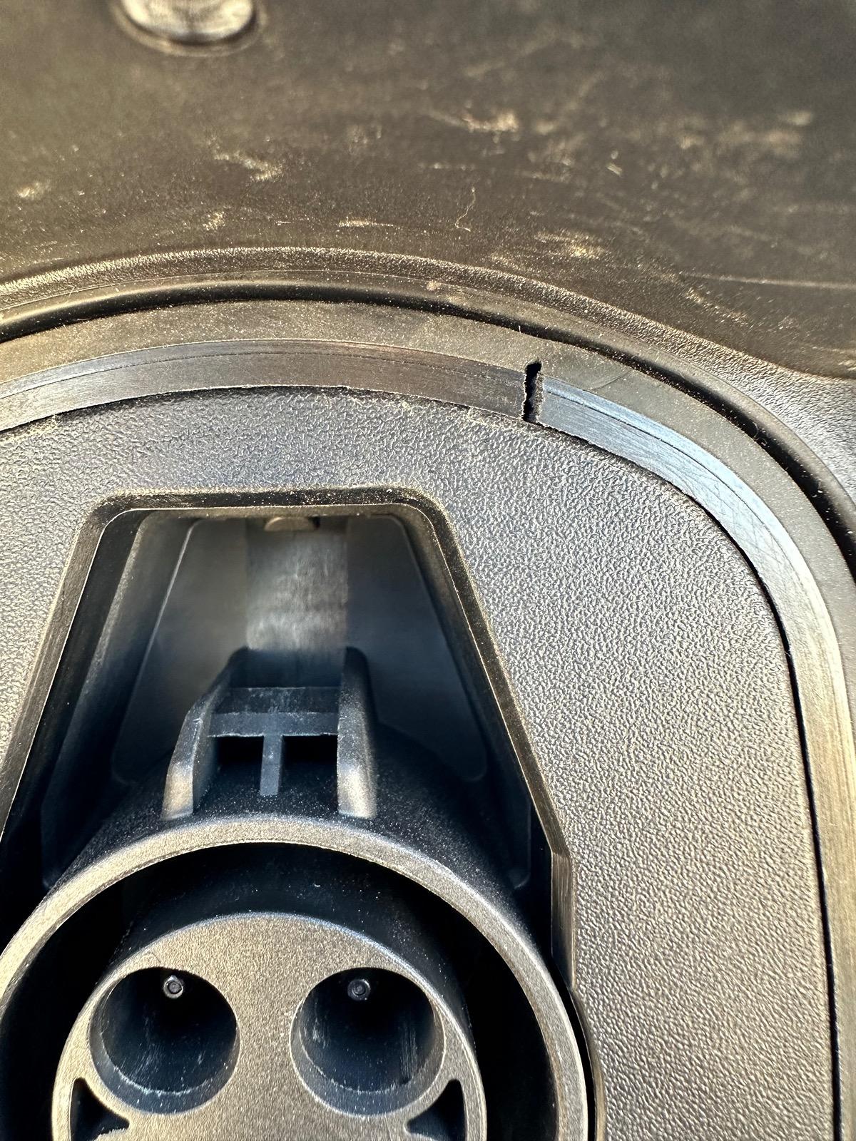 Ford F-150 Lightning Is this crack around the charge port normal? IMG_4033