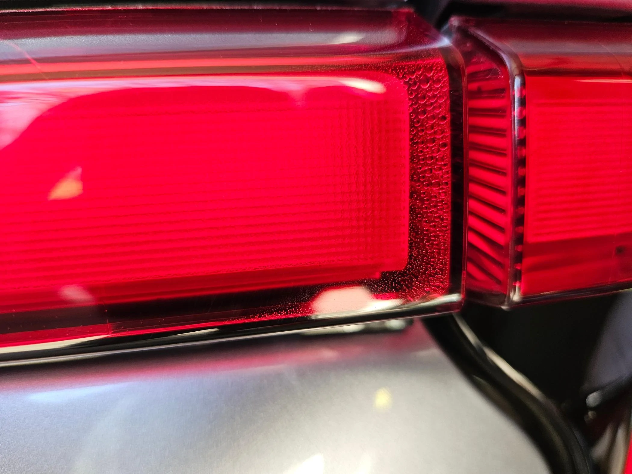 Ford F-150 Lightning Well, it finally happened... water intrusion issue on my rear lightbar 20240418_180852