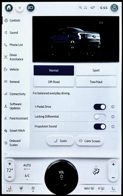 Ford F-150 Lightning Drive Modes Missing from APIM (Sync 4a) 1714498192109-t