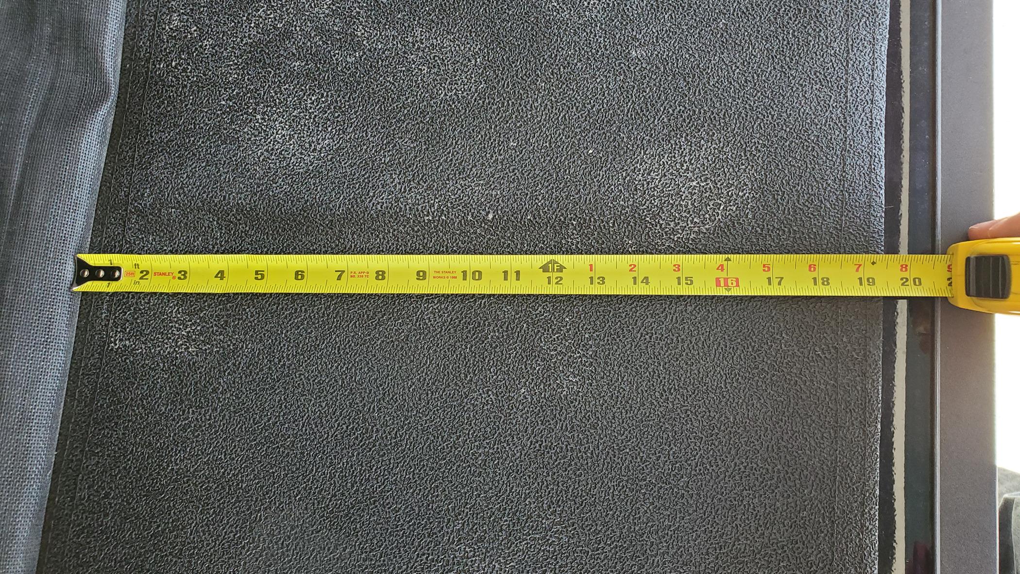 Ford F-150 Lightning BedRug Impact Mat length issue 20240423_173231