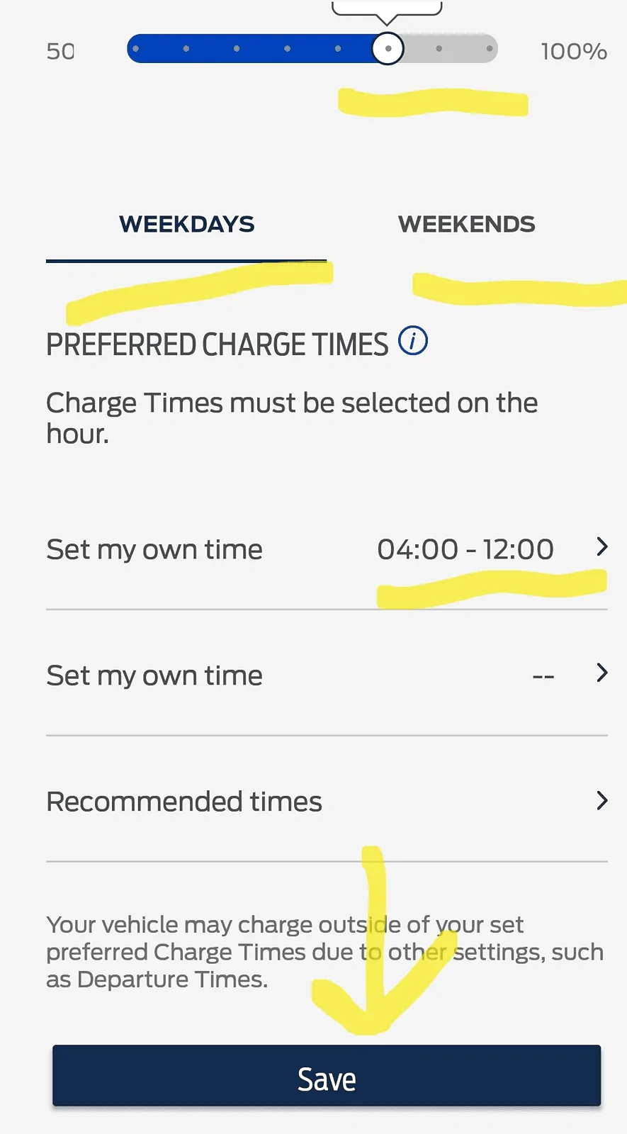 Ford F-150 Lightning Fordpass app won't let me set charge target limit. 1714794048681-4f
