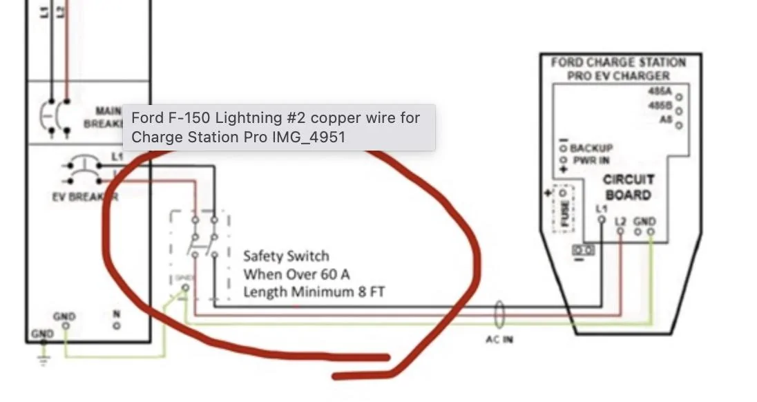 Ford F-150 Lightning #2 copper wire for Charge Station Pro Screenshot 2024-05-06 at 11.10.18 AM