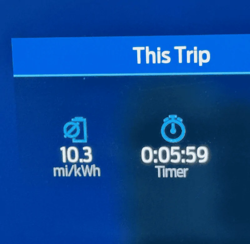 Ford F-150 Lightning Personal best mi/kwh IMG_0286