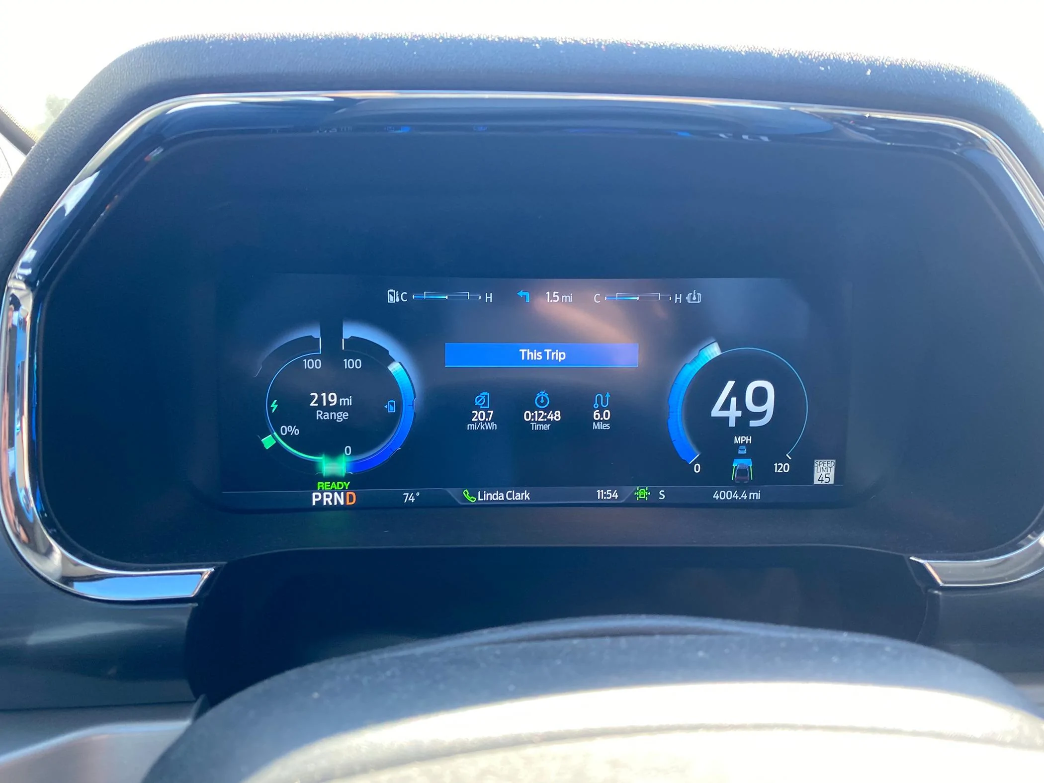 Ford F-150 Lightning Personal best mi/kwh IMG_1646