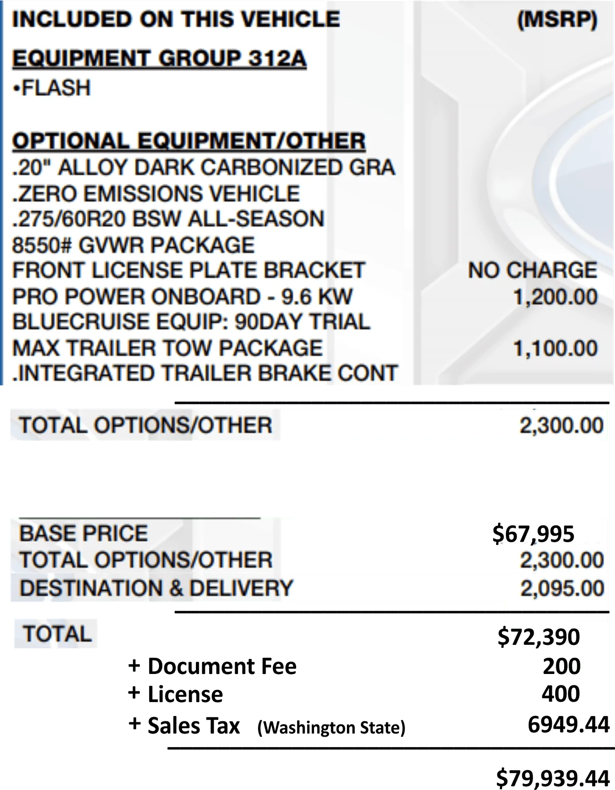 Ford F-150 Lightning What is the base price of a 2024 Flash? Dealer offer