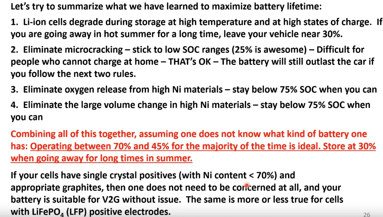Ford F-150 Lightning 100%/75%/50%/25% Depth of Charge Graph for NMC Batteries HighNickelBatteriesLifeSpan