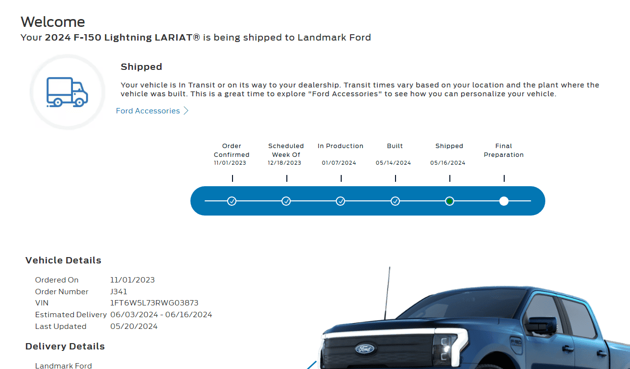 Ford F-150 Lightning What's Your 2024 Lightning Order Status? 1716646123582-vf