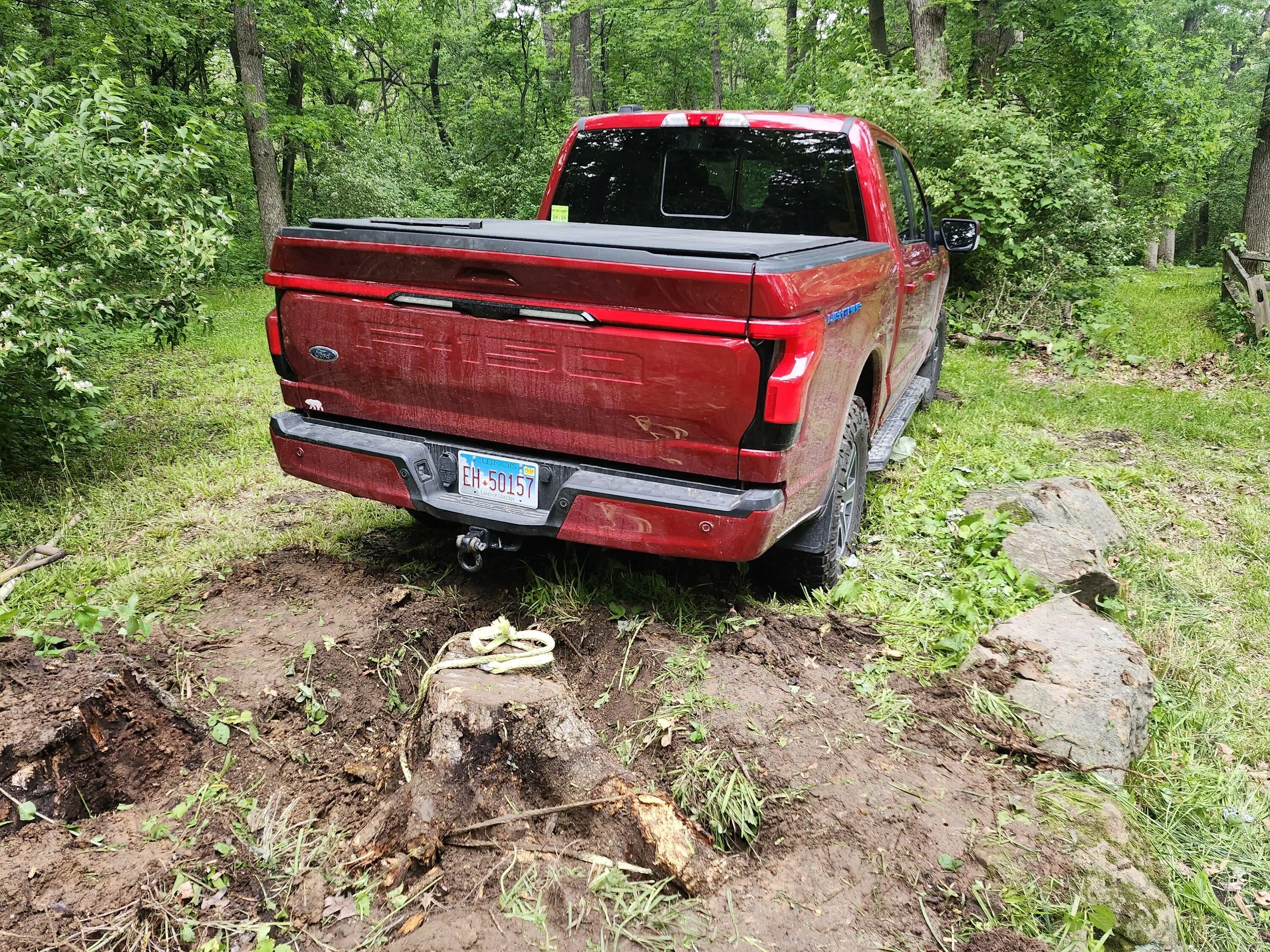 Ford F-150 Lightning Beauty shots doing truck stuff in and around WI 20240525_192642