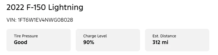 Ford F-150 Lightning FordPass and web dashboard with different info 1717934025372-ti