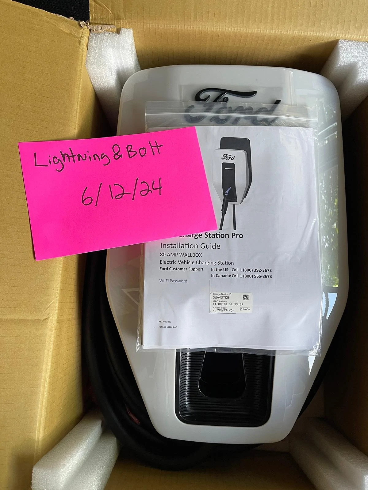 Ford F-150 Lightning New Ford Charge Station Pro, $400 (OBO) local pickup only 20240612_133423072_iOS
