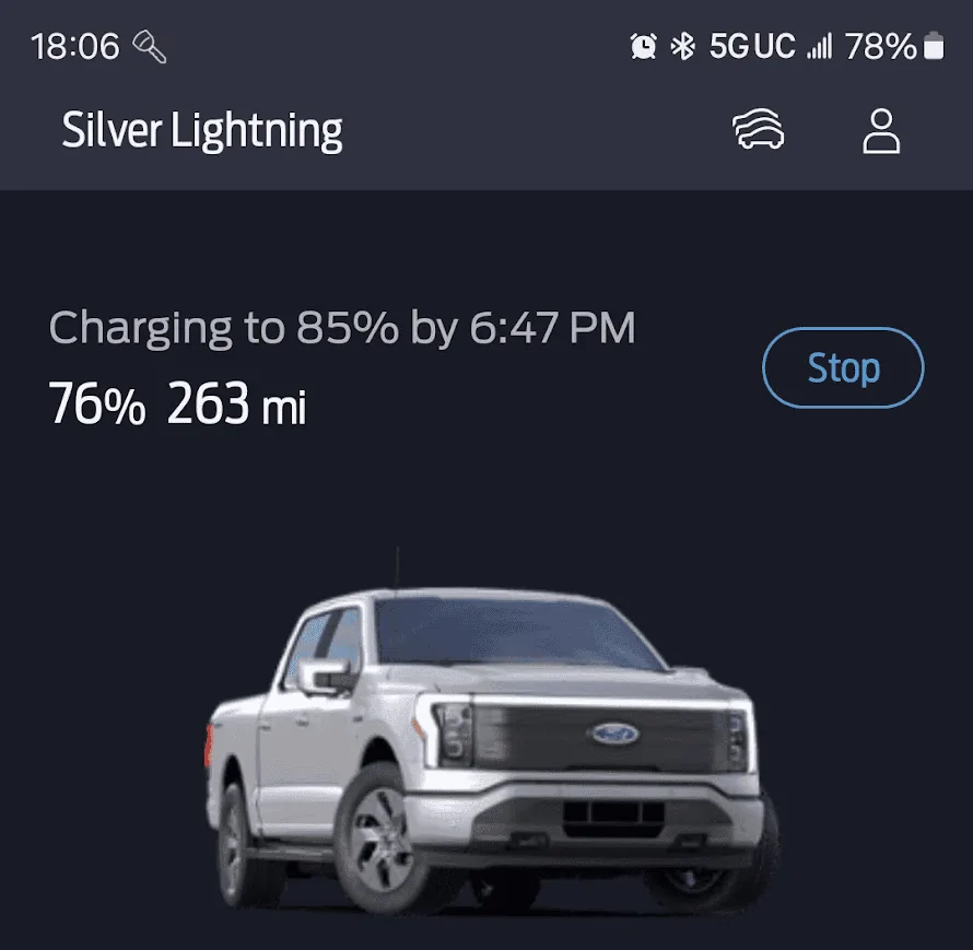 Ford F-150 Lightning FordPass 5.0.2, Target Charge not taking 1718491555600-a7