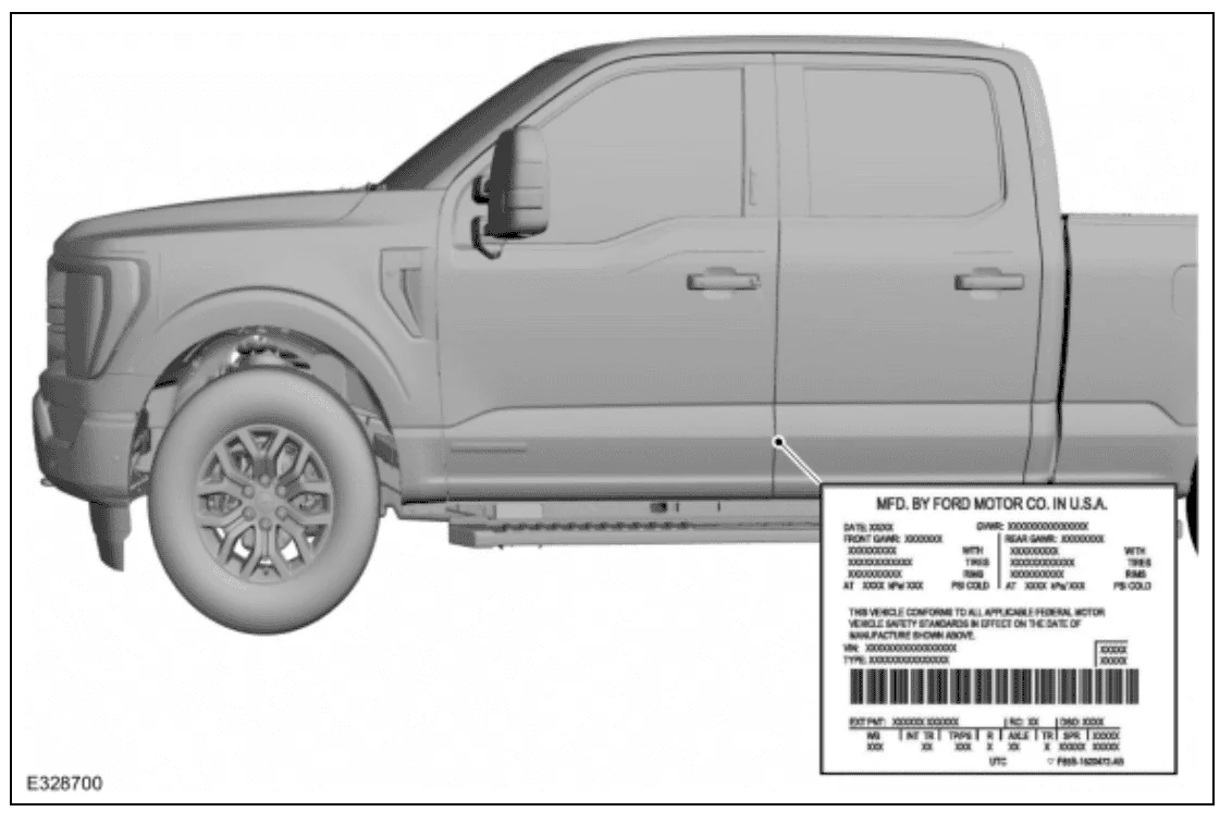 Ford F-150 Lightning Can't find VIN number on F150 Lightning 1718892148378-o