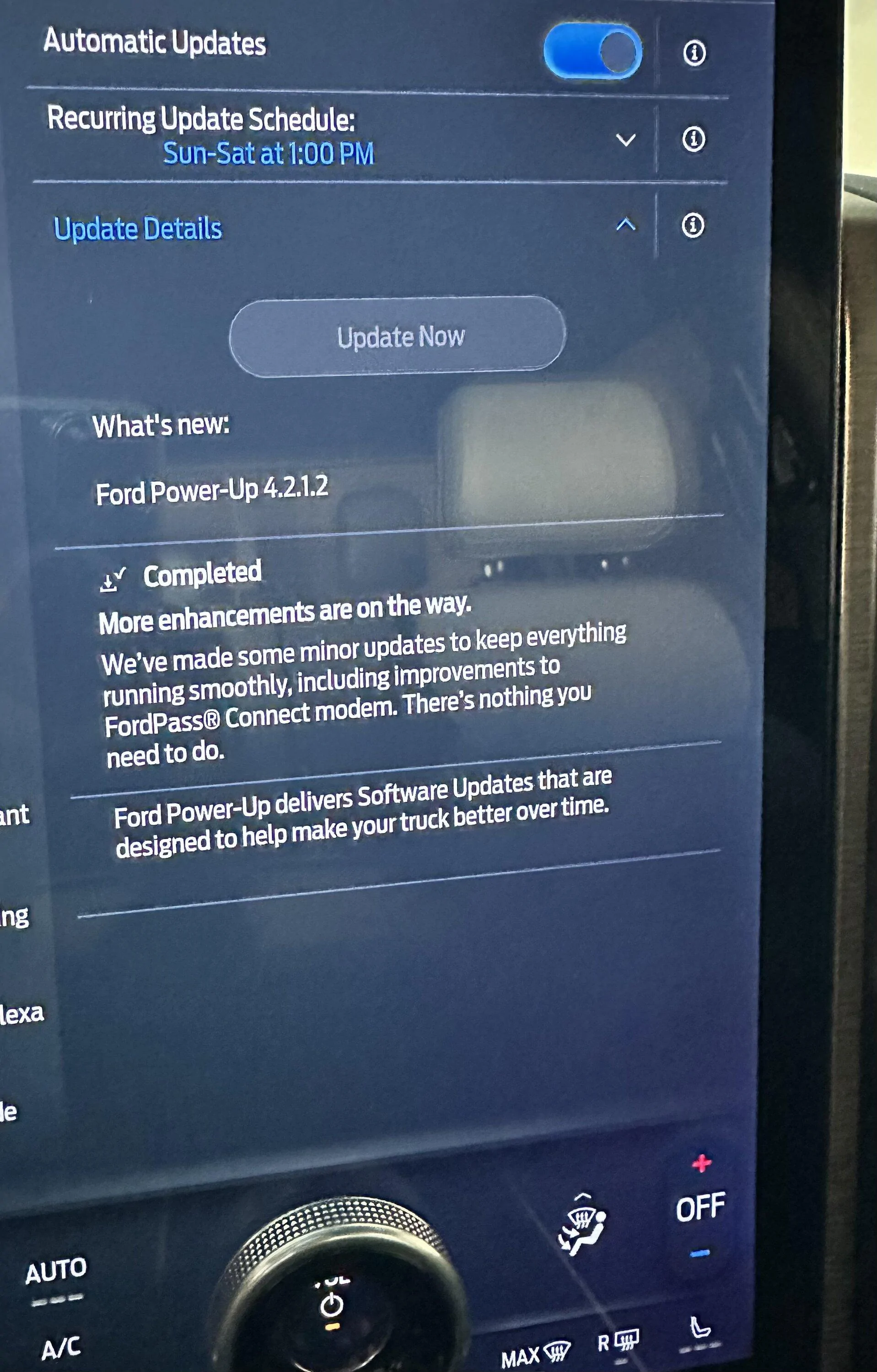 Ford F-150 Lightning Previously Completed Update Now Shows Not Completed!! completed