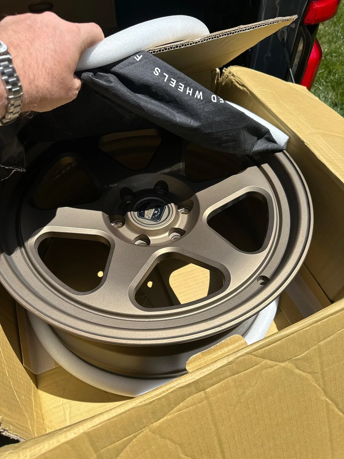 Ford F-150 Lightning FOR SALE: Fully forged Trex T-200 bronze wheels, like new IMG_0292