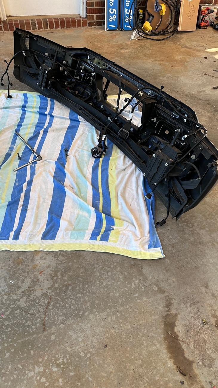 Ford F-150 Lightning What is this under the frunk? June 23 removed Front Bumper wiring harness