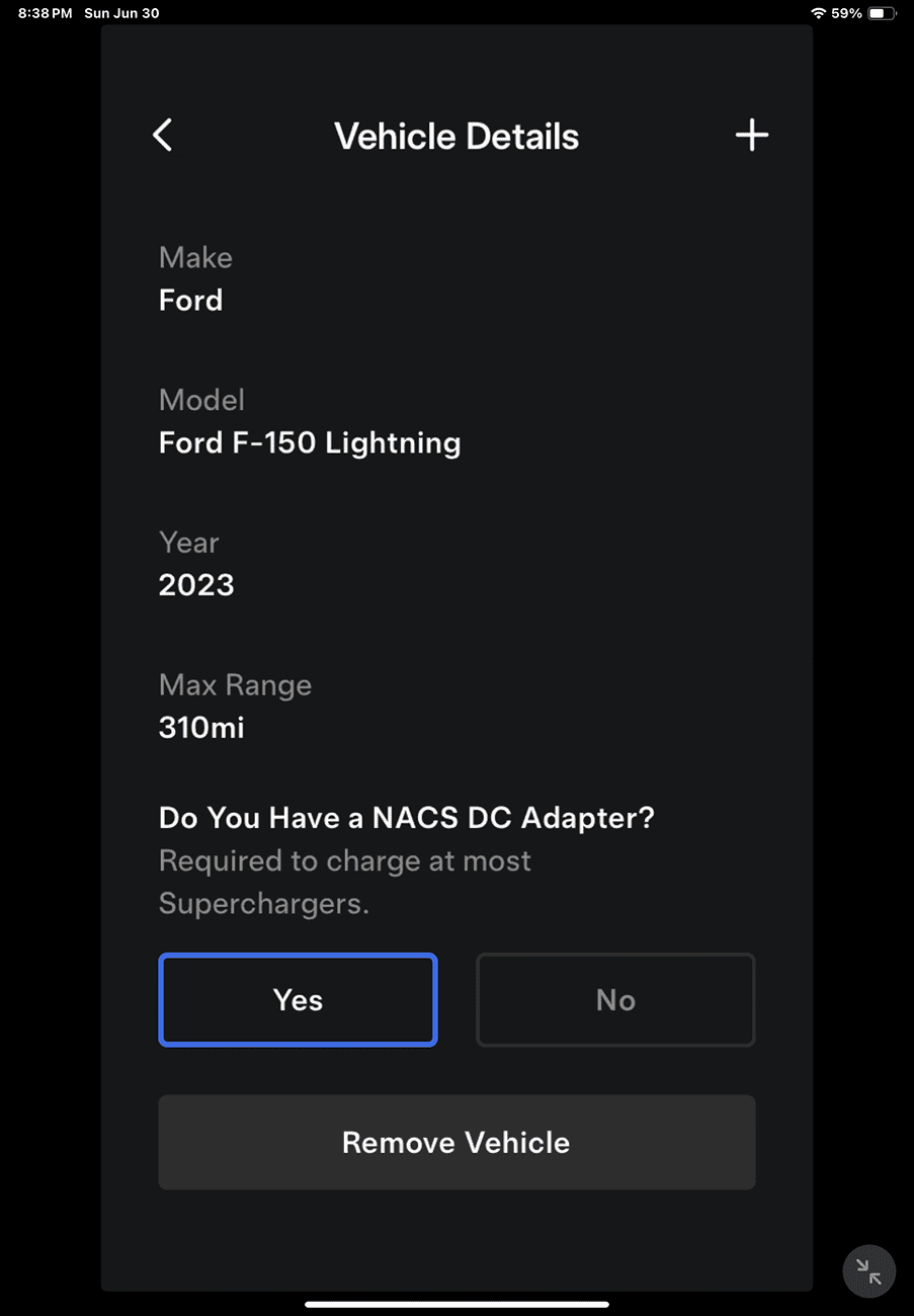 Ford F-150 Lightning Failed Attempt to Charge w/A2Z Typhoon Adapter IMG_1480