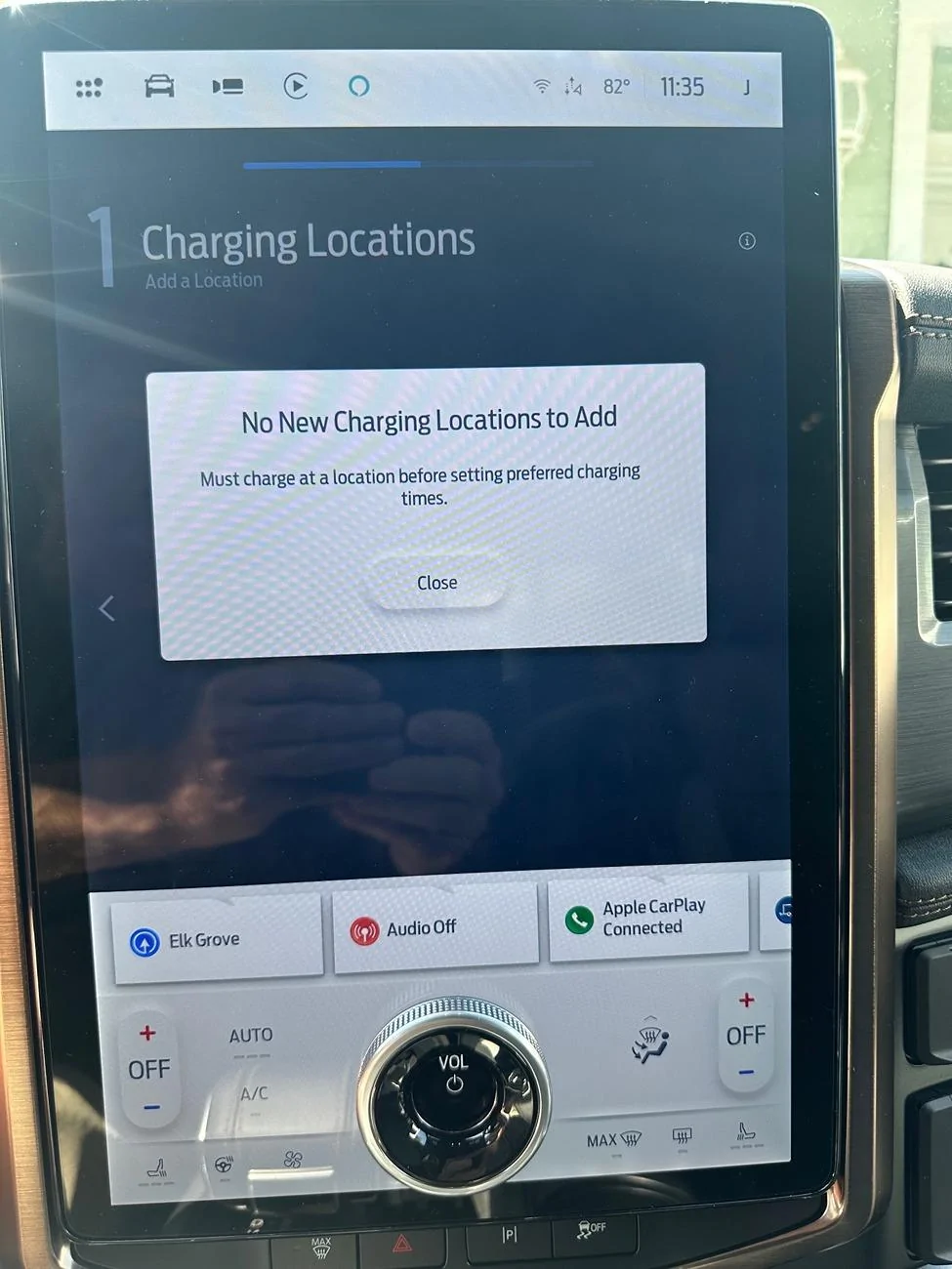 Ford F-150 Lightning First Post: Cannot Set Charging Location at Home IMG_6244[1]