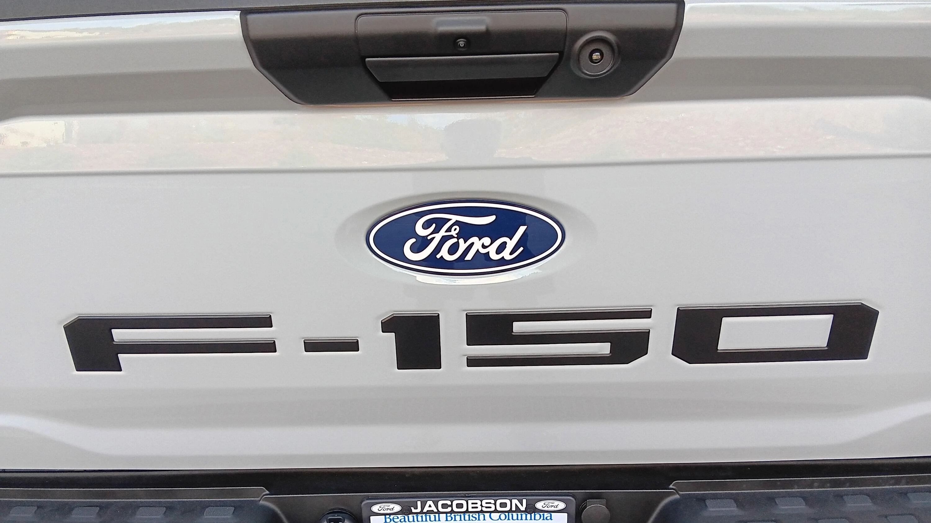 Ford F-150 Lightning 5 minute $9 Tailgate Mod - matte black tailgate letters w/ beveled edges 20240717_194833