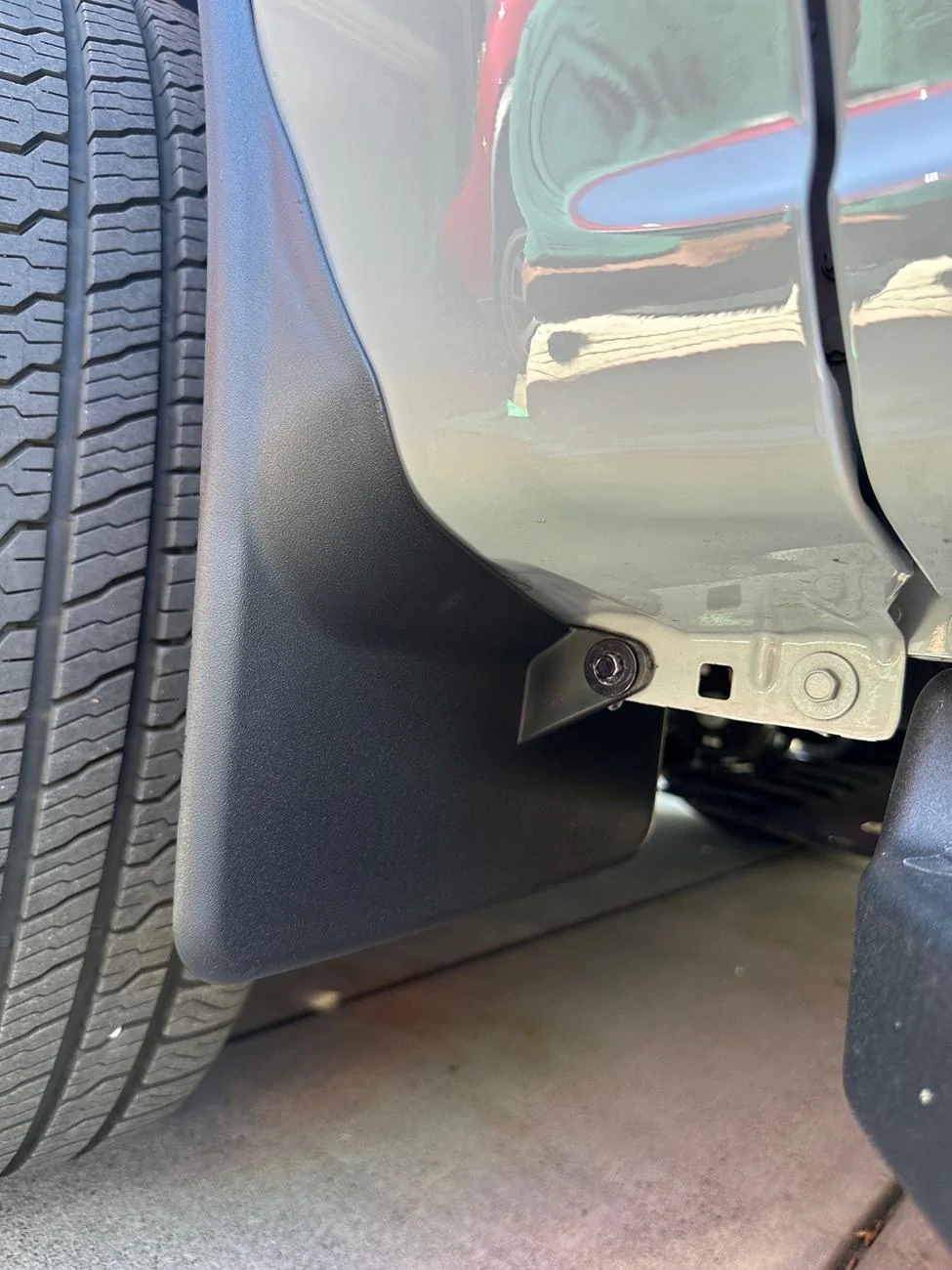 Ford F-150 Lightning Second Mod: Weathertech Mudflaps Front After